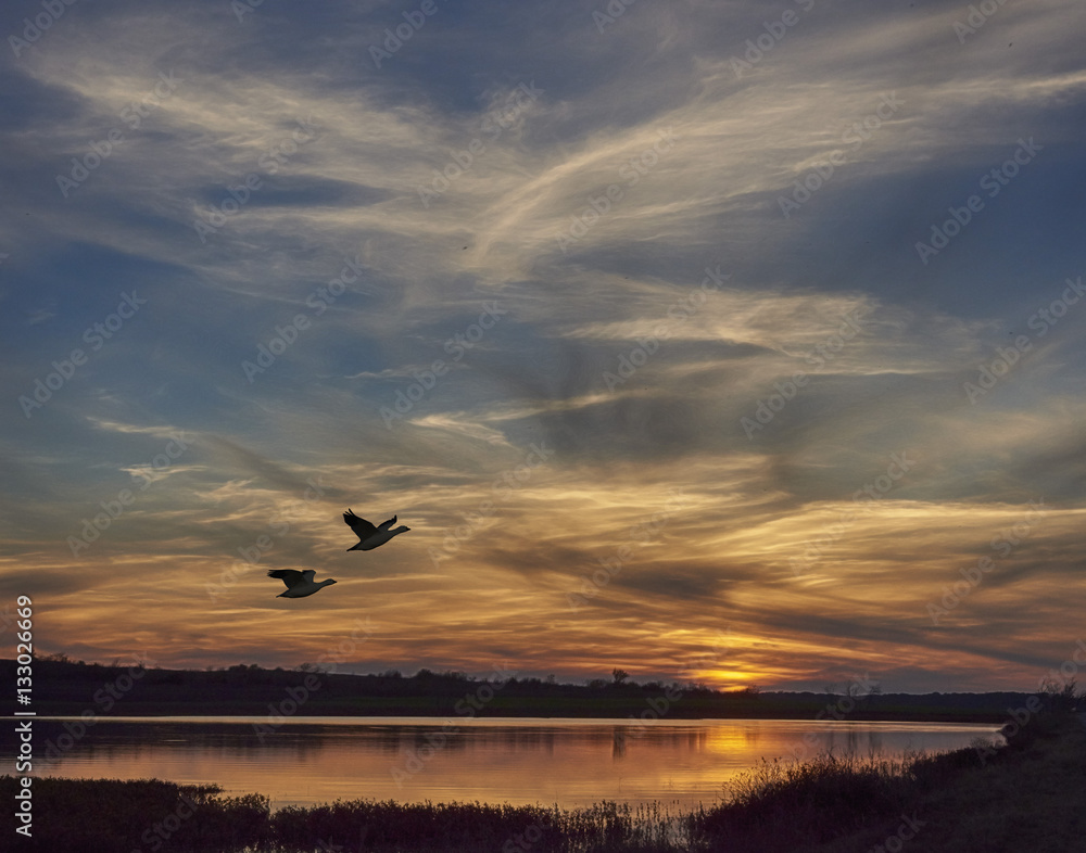 Obraz premium Sunset Texoma