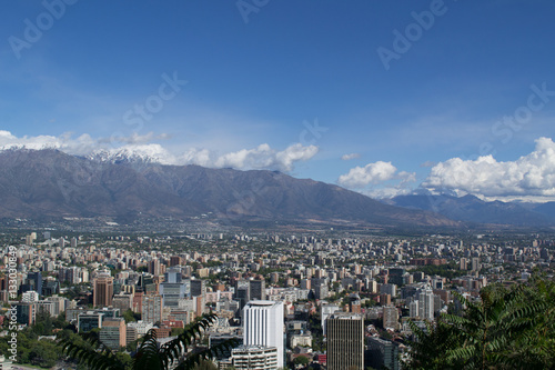 A view of Santiago city in Chile