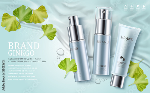 Ginkgo cosmetic ads