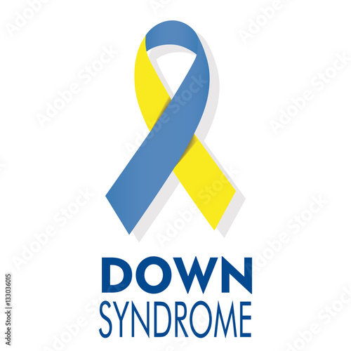 Illustration of loop with symbolic colors of down syndrome