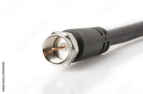 Coaxial cable closeup photo