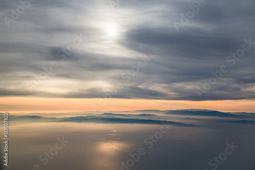 Mar y cielo en el amanecer © Agustn