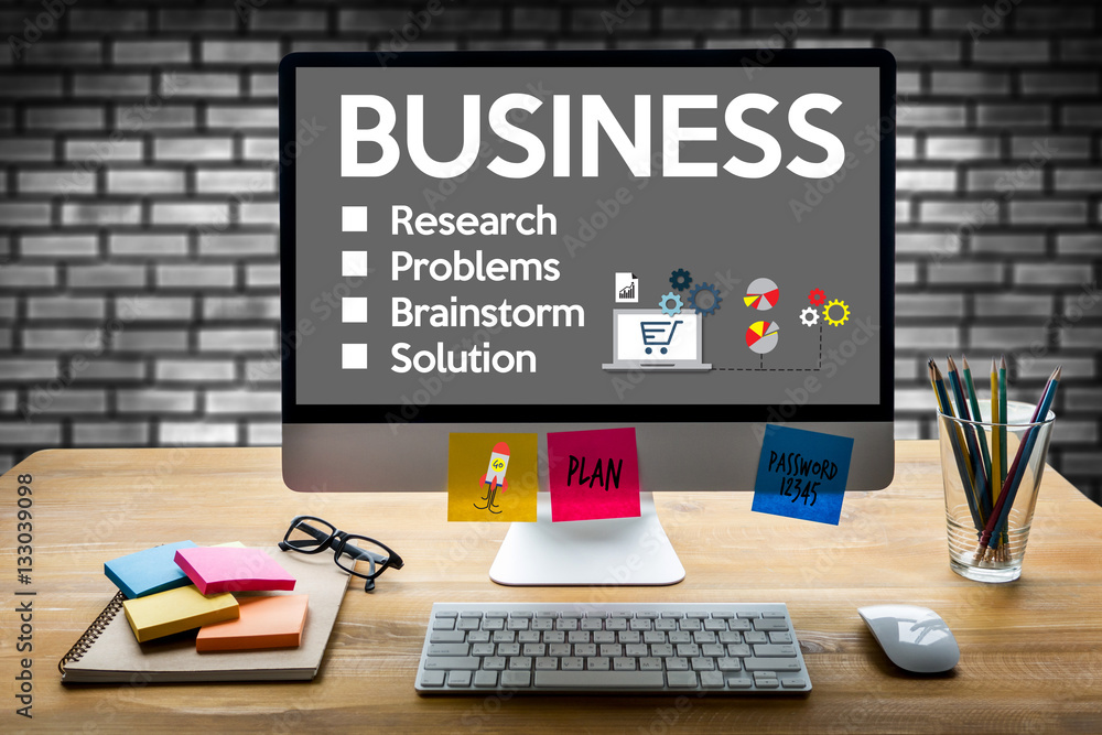 Business Start up Technology Strategy Goals , businessman hand w Business Start up Technology Strategy Goals , businessman hand w