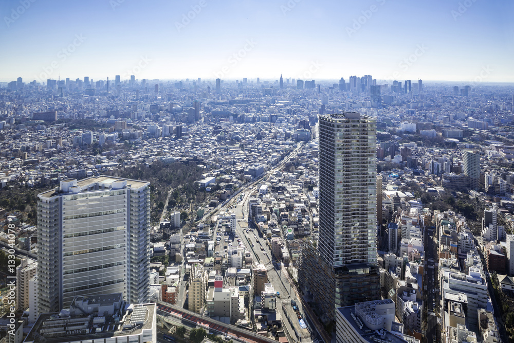 modern cityscape of japan