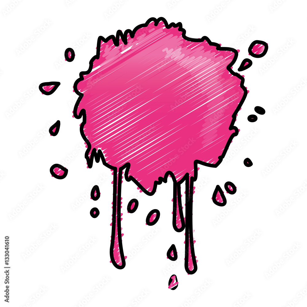 Fototapeta premium pink paint splash over white background. colorful design. vector illustration