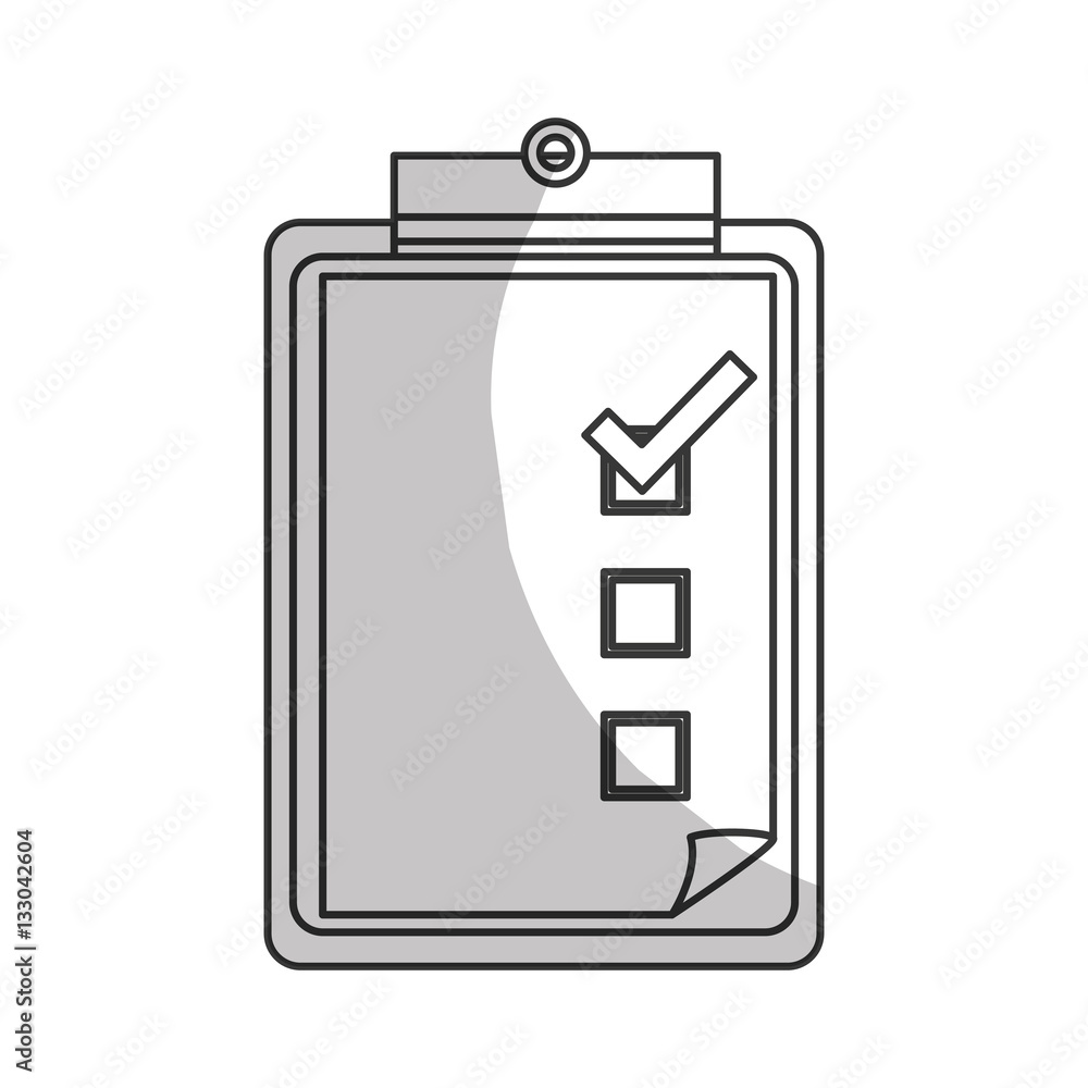 checklist with checkmark icon over white background. vector illustration checklist with checkmark icon over white background. vector illustration