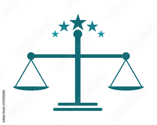 blue scale weigher law icon