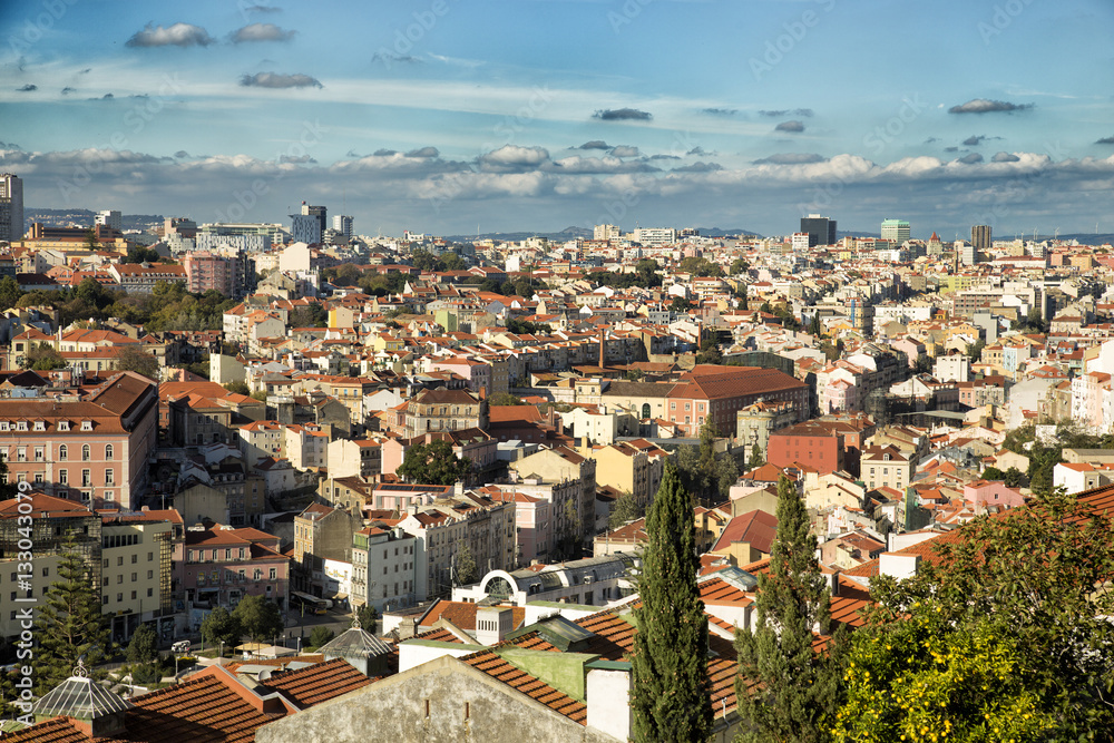 View of roofs of Lisboa