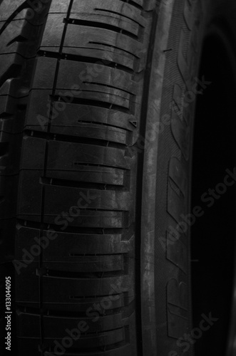 Tire pattern closeup