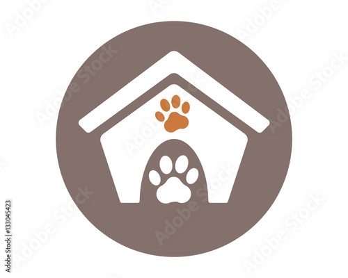 pet house paw icon