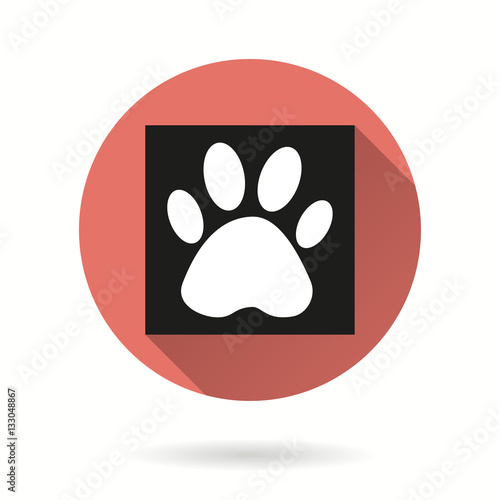 Paw - vector icon.