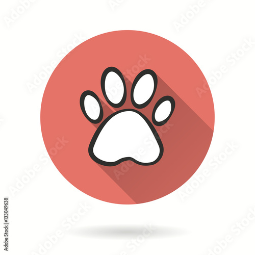 Paw - vector icon.