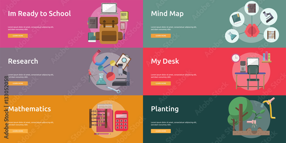 Fototapeta premium Education and Science Conceptual Design