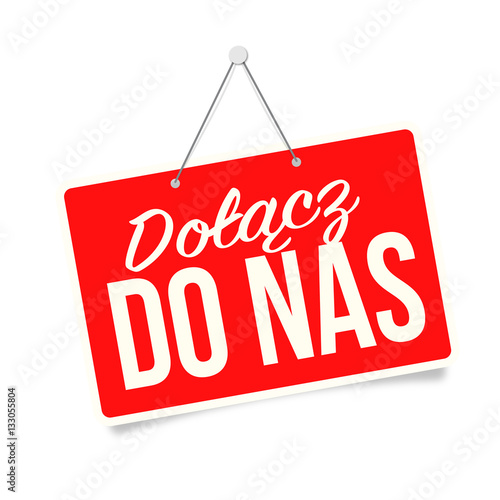 Plakat Dołącz do nas