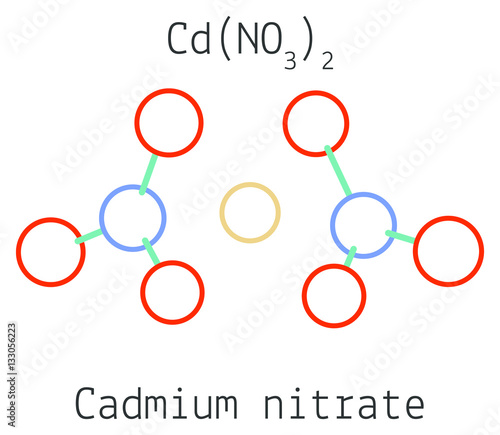 Cadmium nitrate CdN2O6 molecule