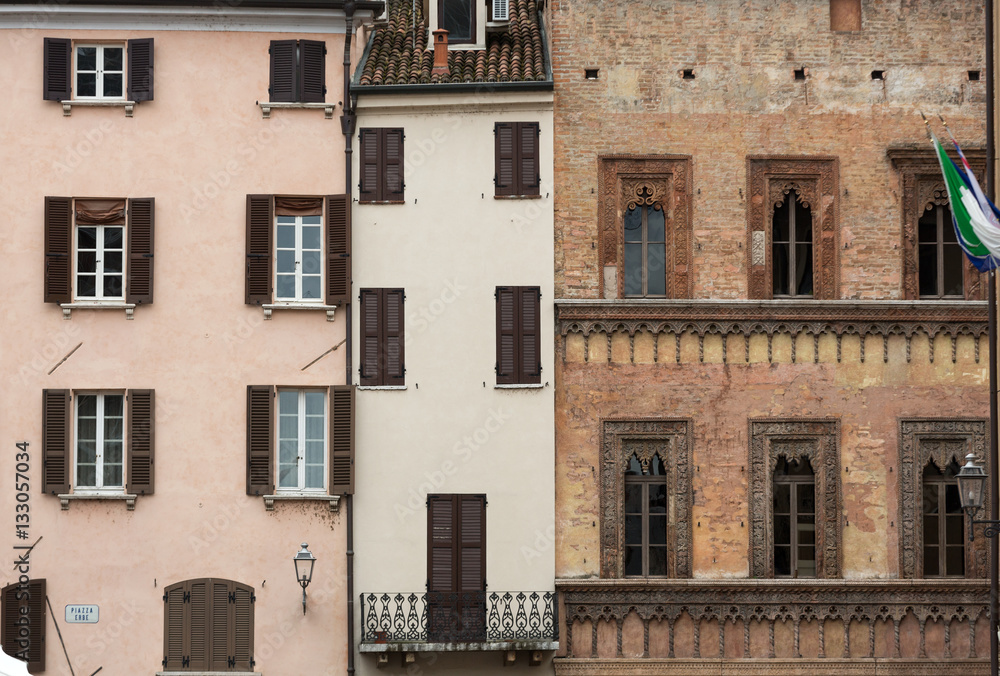 The historic city center of Mantua. Italy