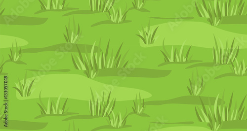 Meadow grassland sky field grass mead grassplot green background seamless texture backdrop pattern vector beautiful closeup side view horizontal nature clean landscape illustration ground context fond