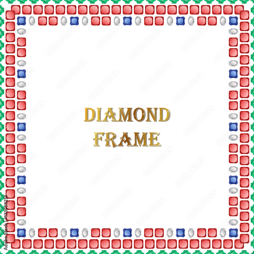 Diamonds square frame Diamonds square frame