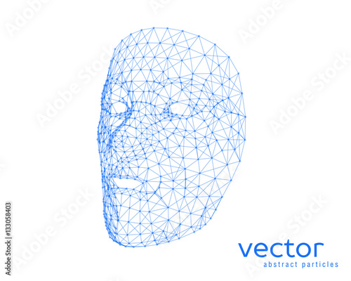Vector illustration of human face