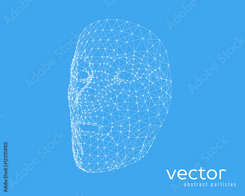 Vector illustration of human face