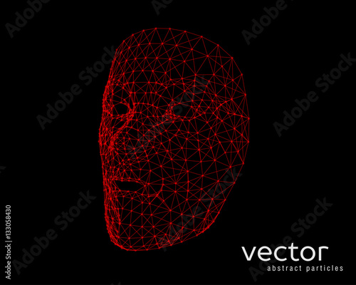 Vector illustration of human face