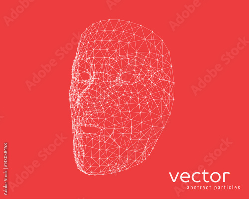 Vector illustration of human face