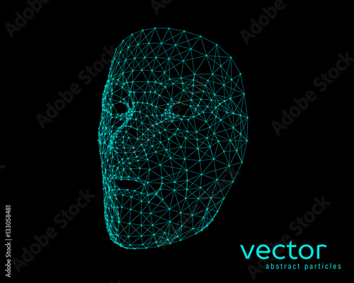 Vector illustration of human face