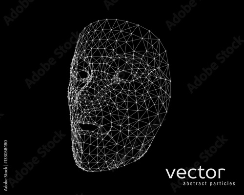 Vector illustration of human face