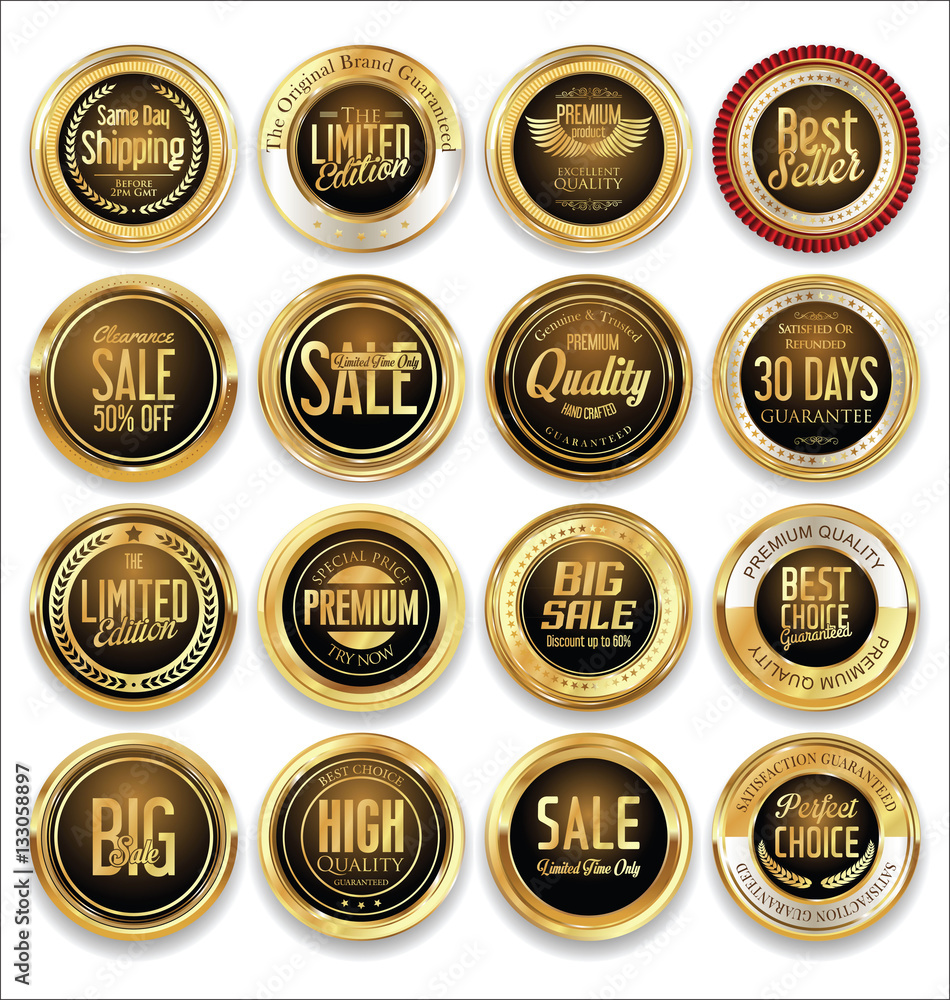 Luxury retro badge and labels collection Luxury retro badge and labels collection