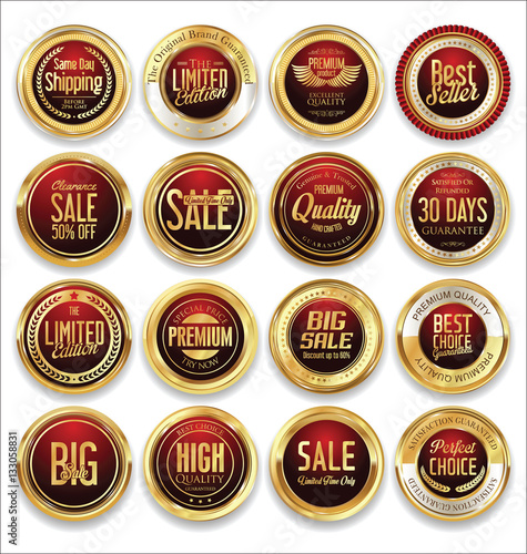 Luxury retro badge and labels collection