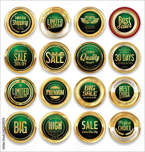 Luxury retro badge and labels collection