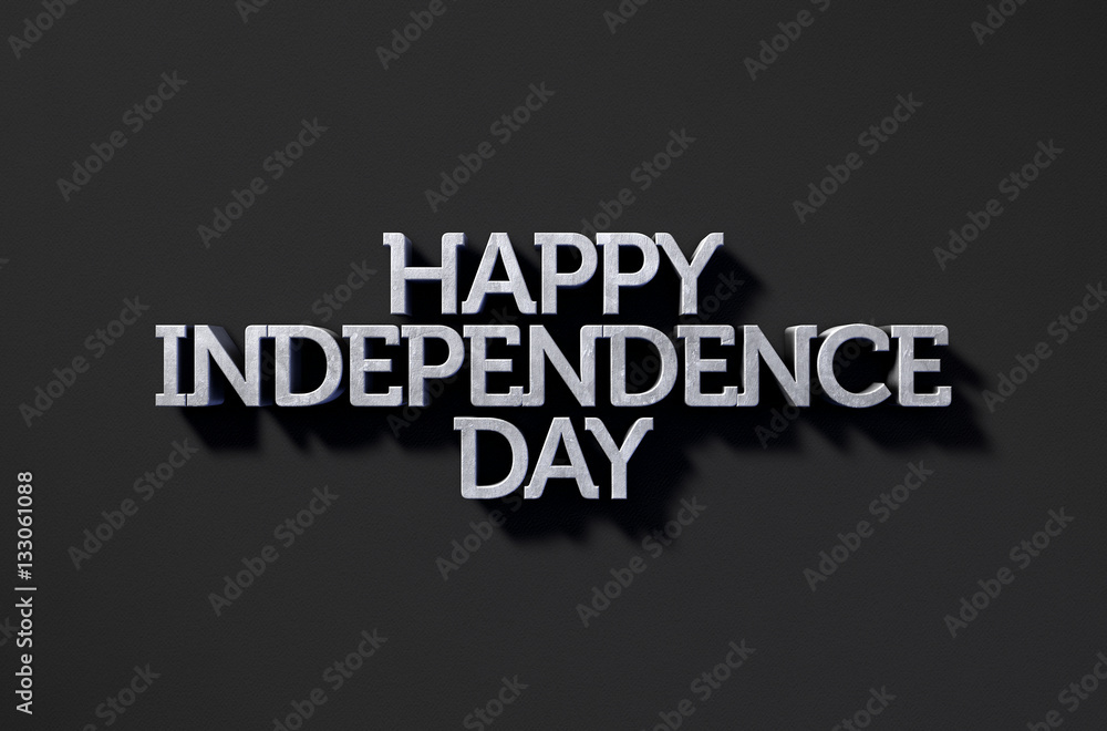 Happy Independence Day Text On Black Happy Independence Day Text On Black