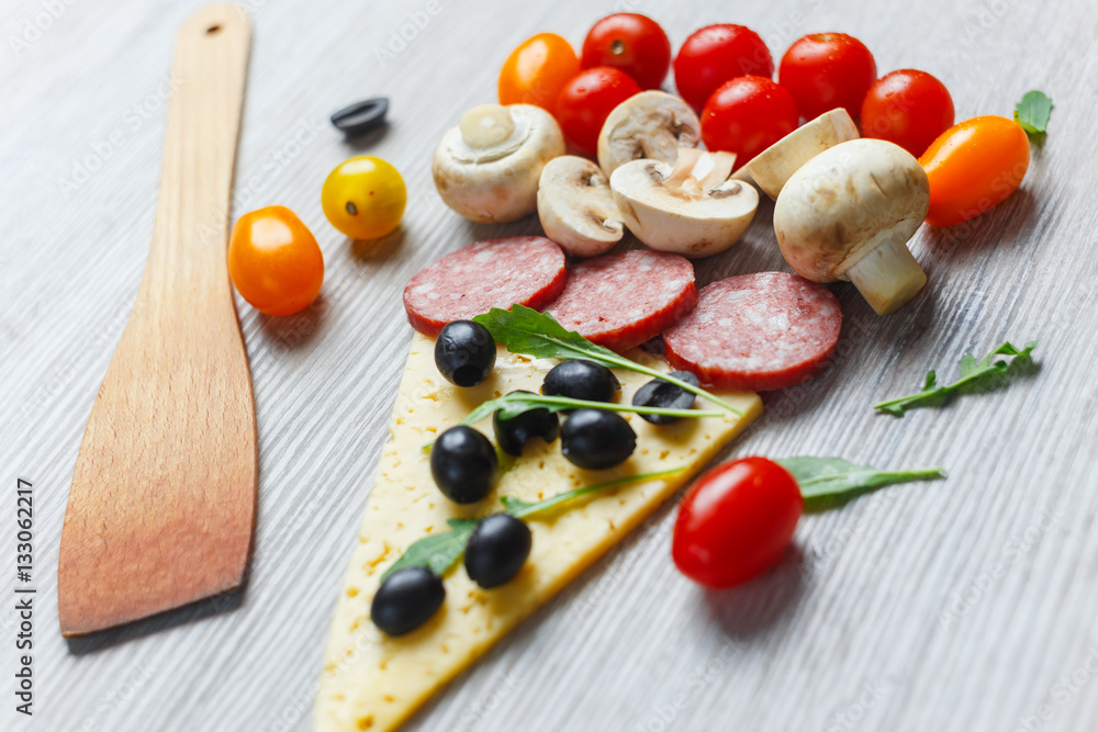 Creative composition of ingredients Creative composition of ingredients