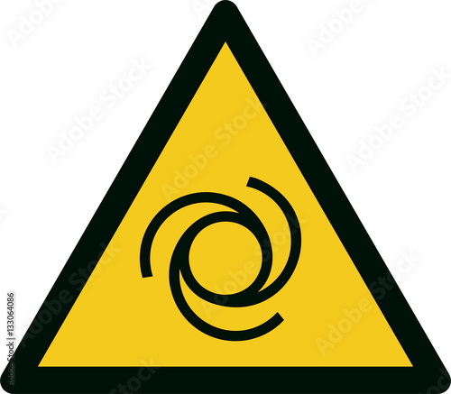 ISO 7010 W018 Warning; Automatic start-up