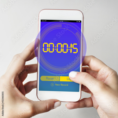 Stopwatch Clock Time Countdown Graphic Words photo