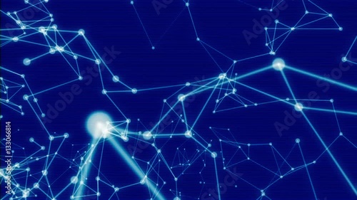 Wallpaper Mural Glitch Futuristic Technology Molecular Abstract Plexus Background. 60fps. Torontodigital.ca