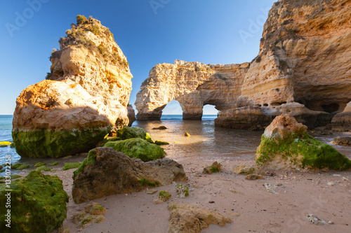 Algarve landmark by the coastline