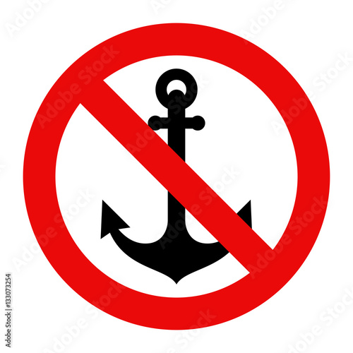 No anchor sign