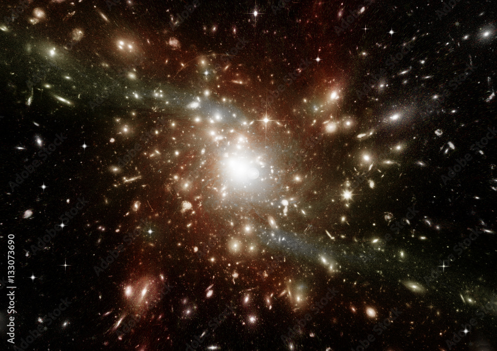 galaxy in a free space galaxy in a free space