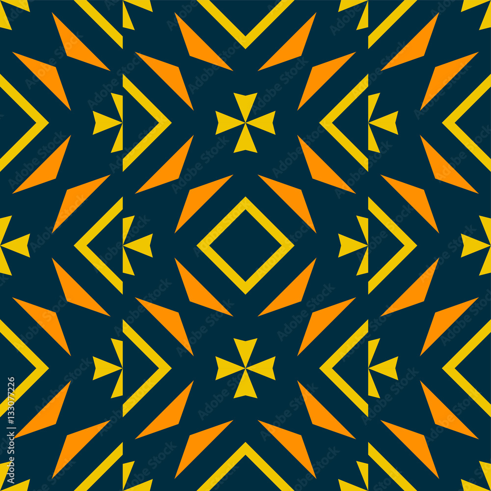 Seamless Shapes Pattern Kaleidoscope Seamless Shapes Pattern Kaleidoscope