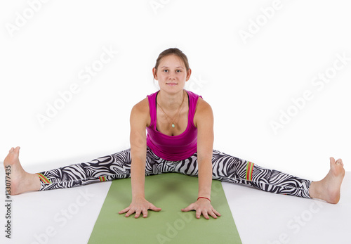  Wide-Angle Seated Forward Bend pose photo