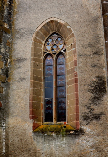 Courtyard of the fortified medieval church Ghimbav, Transylvania. The town was first mentioned in a letter written in 1420 by King Sigismund of Luxembourg photo