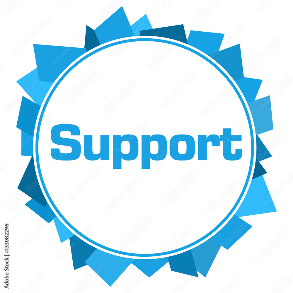 Support Blue Random Shapes Circle Support Blue Random Shapes Circle