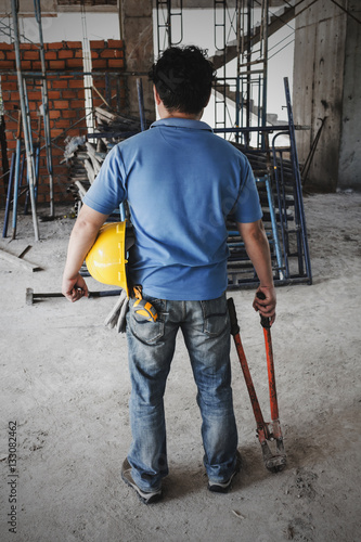 construction worker on construction site