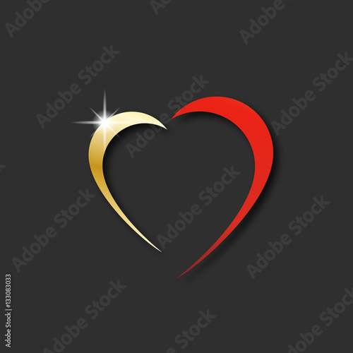 coeur graphique design