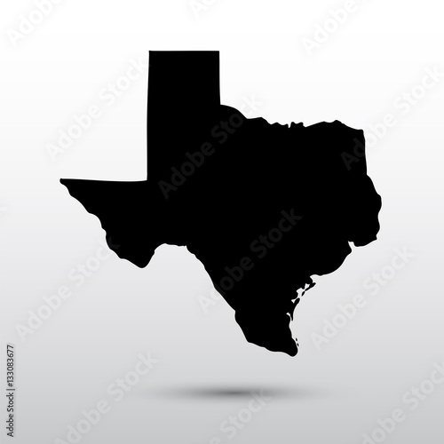 Map of the U.S. state of Texas