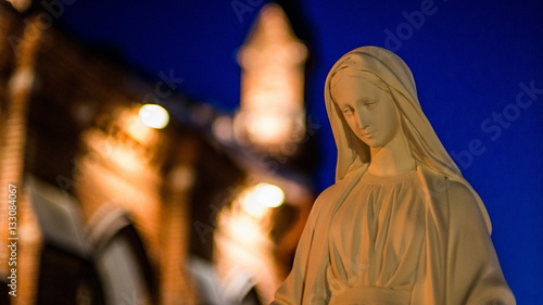 Statue of Virgin Mary in the city of Vladimir