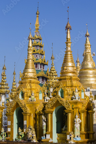 Shwedagon Pagoda in Yangon  Myanmar.