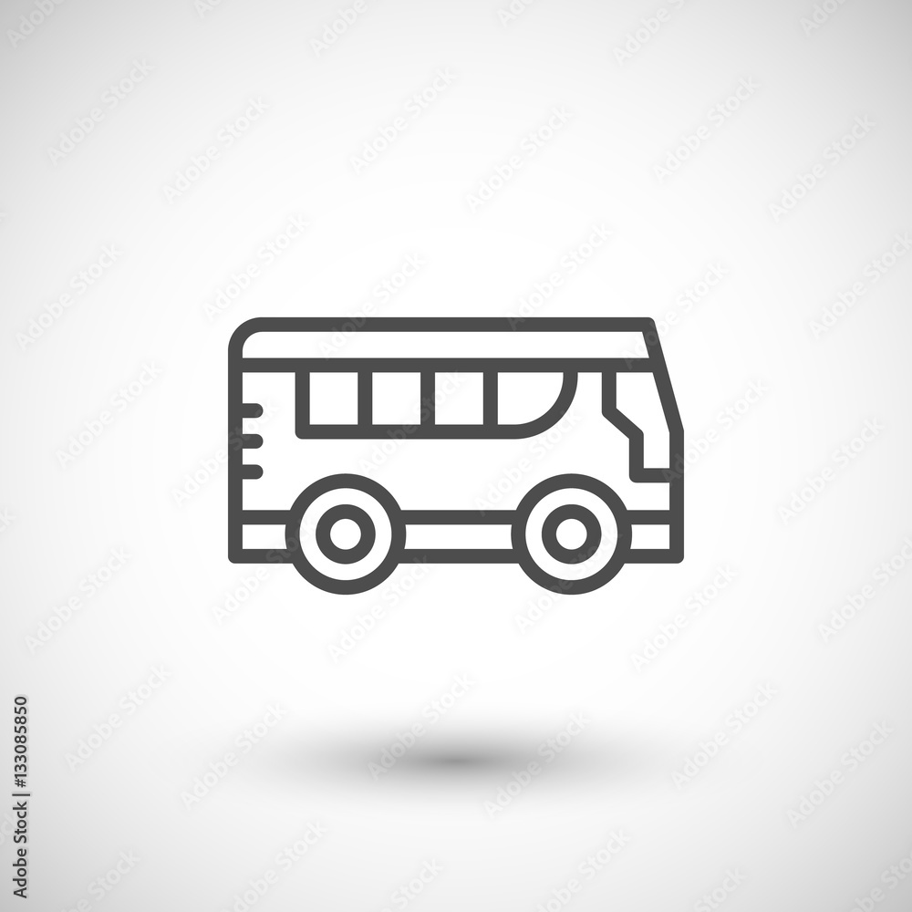 Bus line icon