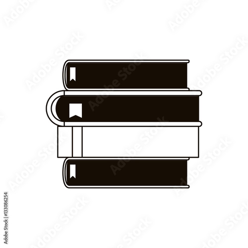 Books icon. Education literature read library theme. Isolated design. Vector illustration